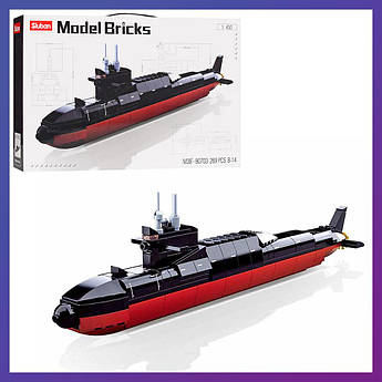 Дитячий конструктор підводний човен Sluban M38-B0703 269 деталей