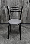 Стілець Ніка в чорному кольорі, кухонний, для кафе, барів, для кухні, їдальні, фото 3
