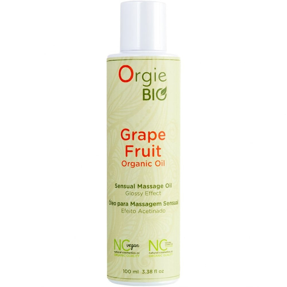 Органічна масажна олія з дозатором ORGIE GRAPEFRUIT з ароматом грейпфрута, 100 мл