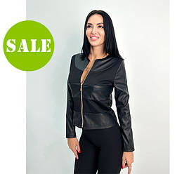 Жіноча легка шкіряна куртка "Nika" оптом | Батал | Розпродаж моделі
