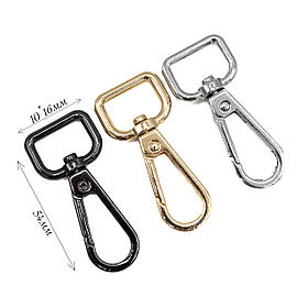 Карабін для сумок KR411-3 (15 мм), колір золото