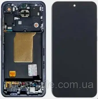 Дисплей для Samsung SM A556/A55 2024 OLED модуль (екран та сенсор) з рамкою, Dark Blue, фото 1