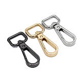 Карабін для сумок KR411-3 (15 мм), колір золото, фото 2