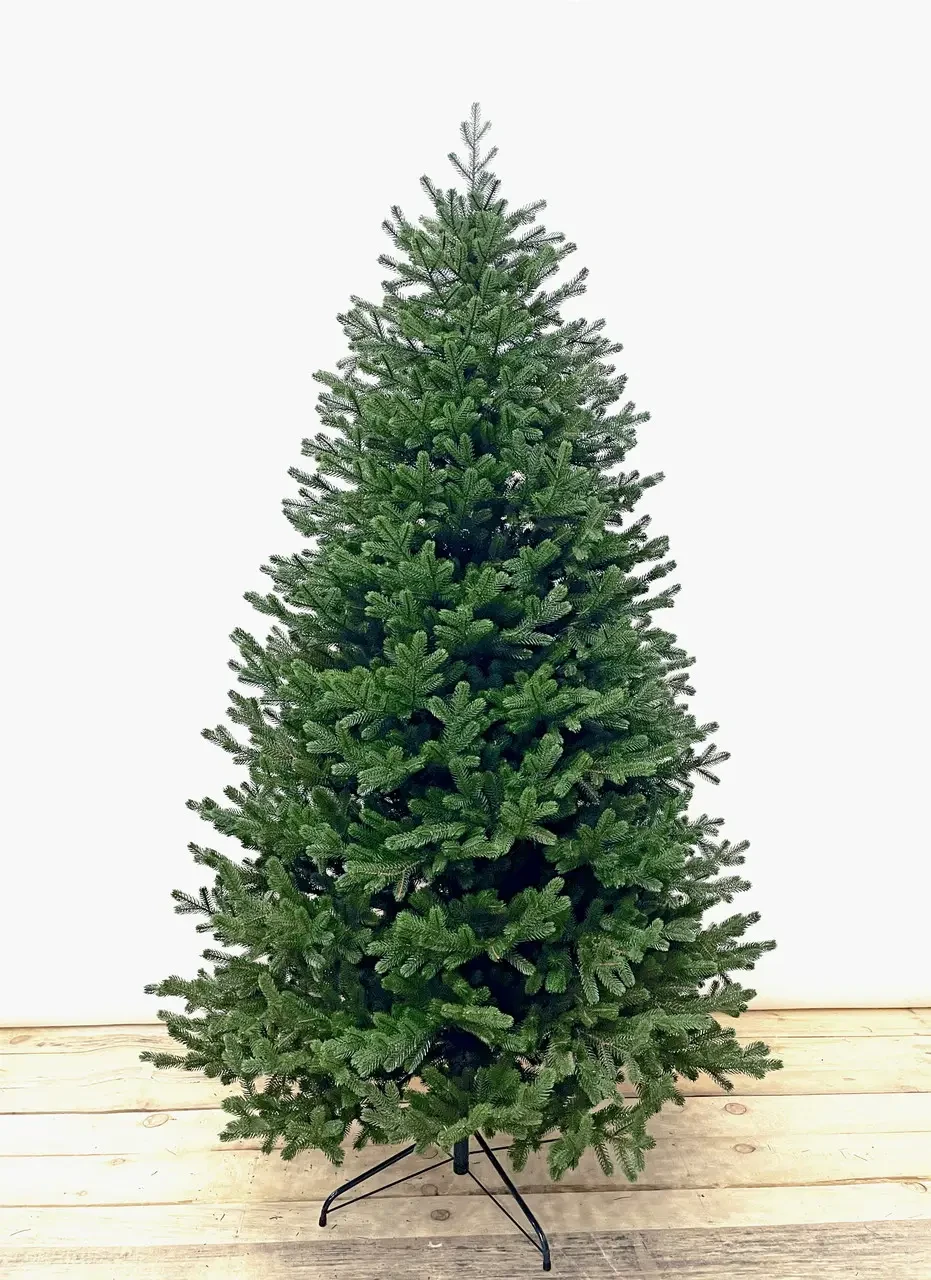 Ялинка для святкування нового року зелена пишна Хвоя Super Traditional на металевій підставці 1,8 м -, фото 1