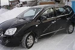 Вітровики вікон Кіа Каренс 3 (дефлектори бічних вікон Kia Carens 3)