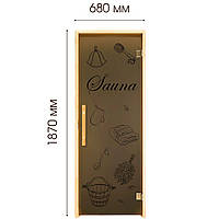 Двері для лазні та сауни Tesli Сауна RS 1900 х 700, фото 3