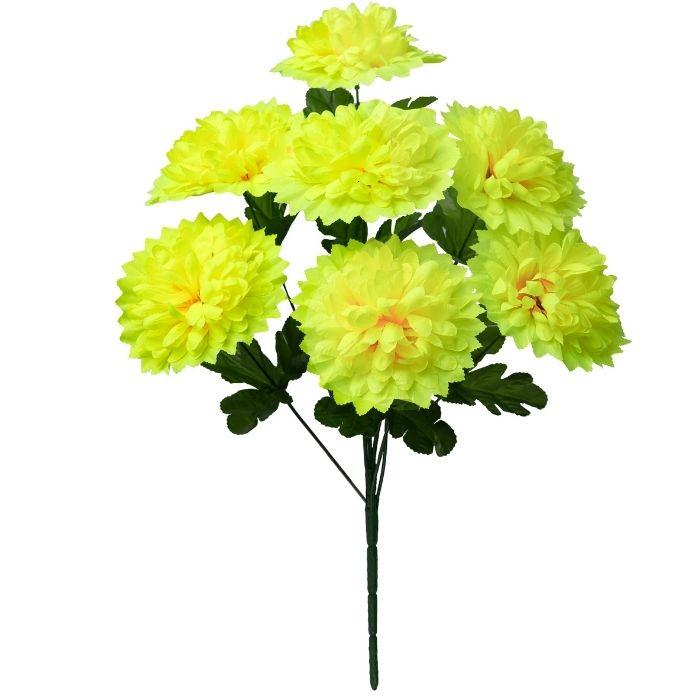 Штучні квіти букет хризантема 7-ка кольорова, 56см, фото 1