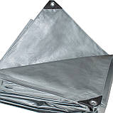 Тент 160 г/м2 4 х 5 м поліпропіленовий "PLANDEKA" від сонця та вітру, фото 3