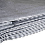 Тент 260 г/м2 4х8м "PLANDEKA" поліпропіленовий сірий, фото 10