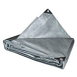 Тент 160 г/м2 3мх4м тарпауліновий "PLANDEKA" для захисту від вітру, фото 3