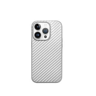 Чохол K-Doo Mag Noble Collection Carbon сріблястий для iPhone 14 Pro