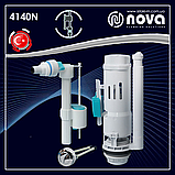 Комплект дворівневої арматури 3/6 л з клапаном бокової подачі води 1/2" NOVA 4140N, фото 5
