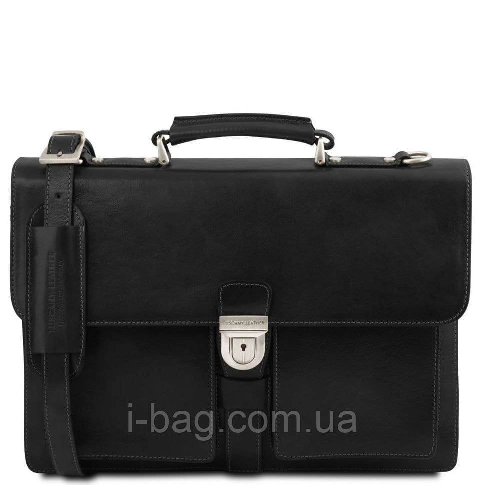 Assisi Шкіряний портфель на 3 відділення Tuscany TL141825