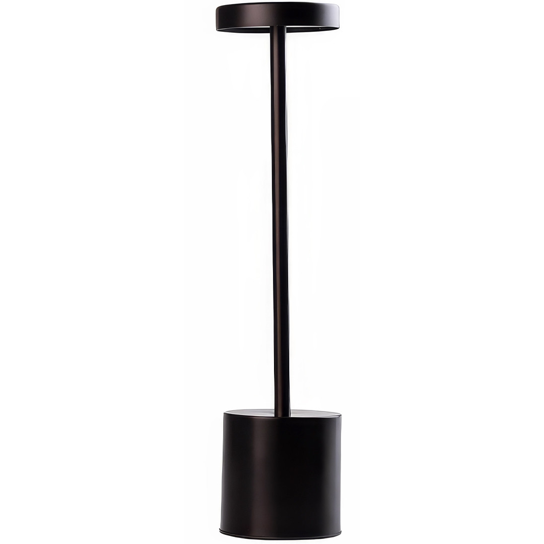 Світлодіодна настільна лампа з сенсорним керуванням на акумуляторі Tablelamp Black 3 режиму підсвічування, фото 1