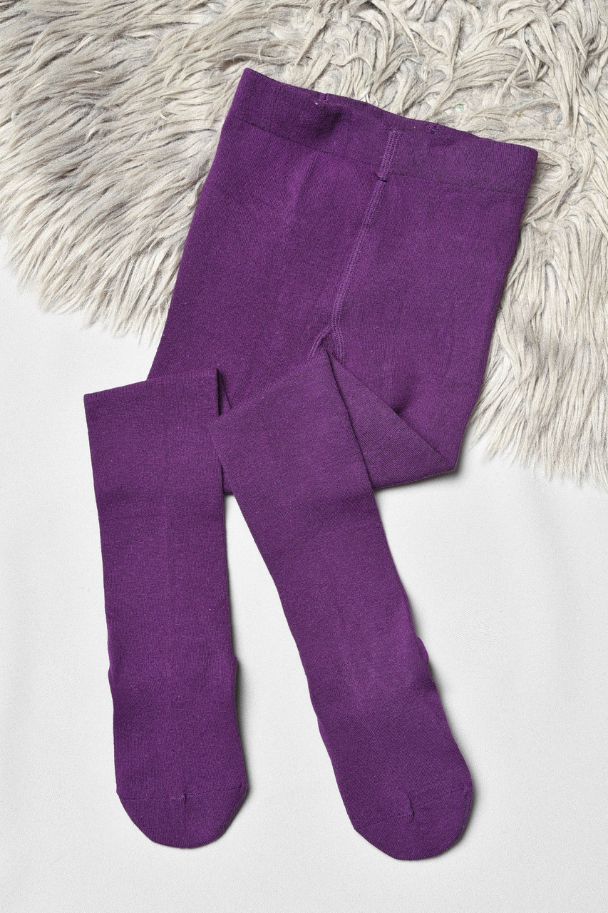 Колготи дитячі для дівчинки темно-фіолетового кольору р.104-116 189882M, фото 1