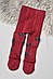 Колготи дитячі махрові для дівчинки бордового кольору з малюнком р.92-104 191535M, фото 2