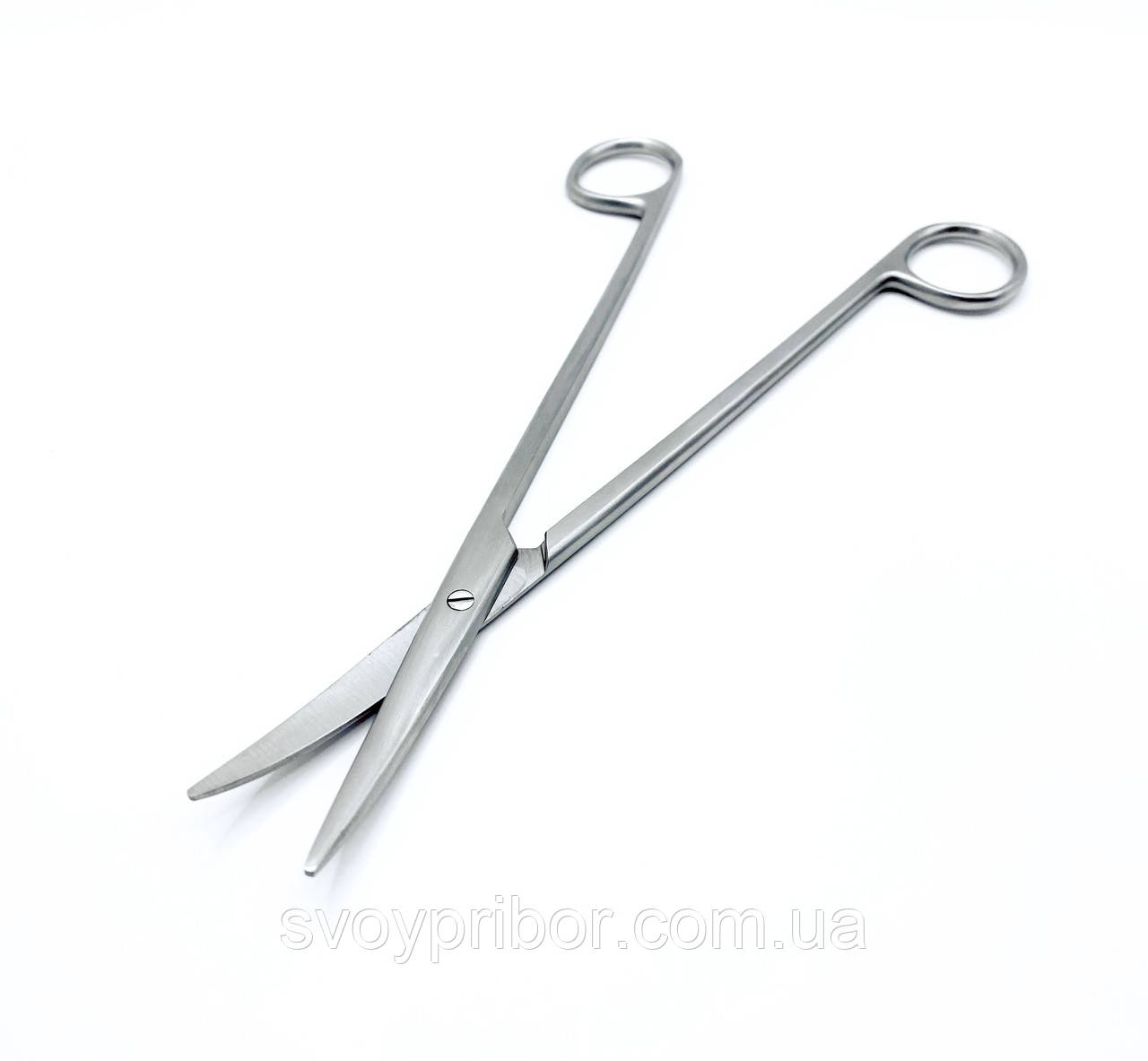 Ножиці для розтину м'яких тканин, зігнуті, гострокінцеві. Довжина 20 см SURGIWELOMED, фото 1