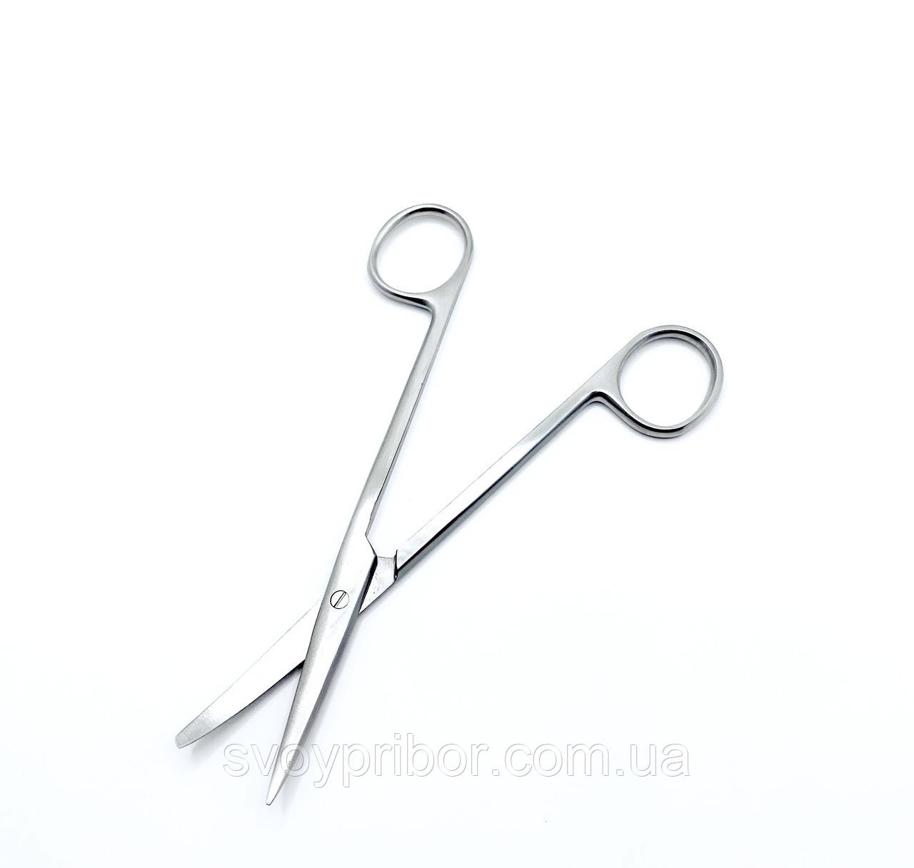Ножиці для розтину м'яких тканин, зігнуті, з одним гострим кінцем. Довжина 14,5 см SURGIWELOMED, фото 1