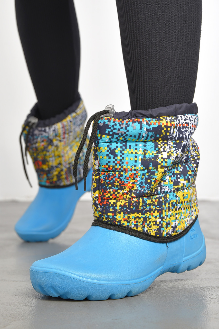 Дутики жіночі на флісі блакитного кольору р.36/37 189789T Безкоштовна доставка, фото 1