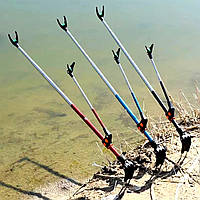 🇺🇦 Подвійна телескопічна підставка для риболовних вудилищ "Weida GT" (довжина 240см , універсальна) 🇺🇦