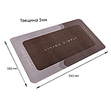 Вологопоглинаючий килимок Living Simple 38х58 см, діатомітовий килимок для ванної кімнати та передпокою, фото 2