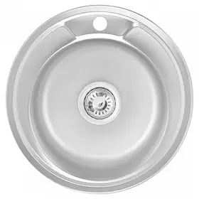 Кухонна мийка WEZER 490(06) Satin 490x180 мм + сифон