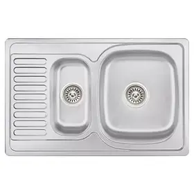 Кухонна мийка WEZER 7850(08) Satin 780x500x180 мм + сифон