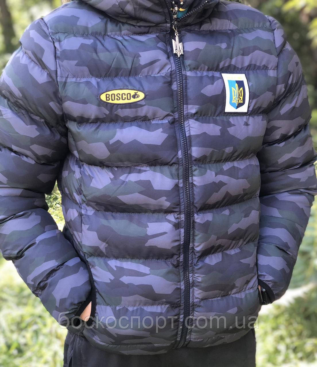Зимові пуховики Bosco Sport Україна. Камуфляж. Колекція 2025