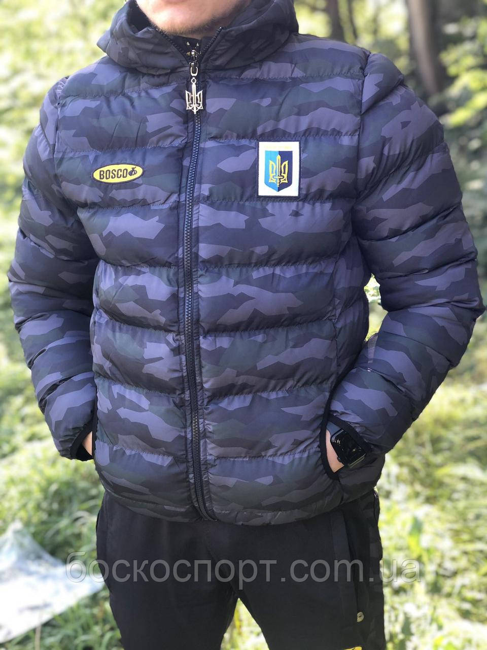 Олімпійські зимові пуховики Bosco Sport Україна. Камуфляж. Збірка 2025