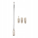 Антена телескопічна металева монтажна із F штекером, фото 4