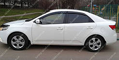 Вітровики вікон Кіа Церато 2 (дефлектори бічних вікон Kia Cerato 2)