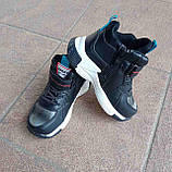 Черевики дитячі "SANLIN" , демі, чорні з бірюзою, фото 9