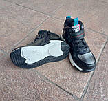 Черевики дитячі "SANLIN" , демі, чорні з бірюзою, фото 8