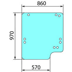 827/30512, 827/20213, 827/30226 Скло лобове на JCB