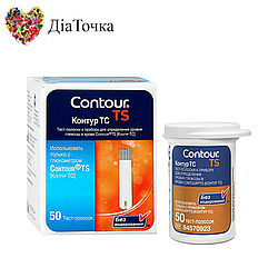 Тест-смужки Contour TS 50 шт. в 1 флаконі по 50 шт в упаковці