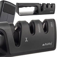 Керамічна точила для ножів та ножиць Ruhhy Knife Sharpener 3 в 1 (22503)