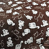 Утеплена постільна білизна Зима-Літо полуторна Кіт Саймона Мікрофібра + Бязь, фото 2