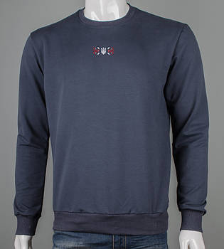 Світшот чоловічий Орнамент 7415с (Уп.4шт M-XXL), Графіт