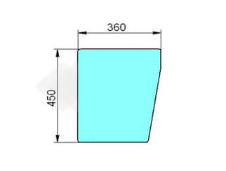 827/30563 Скло лобове нижнє ліве на JCB