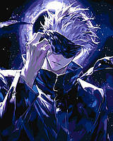 Картина за номерами 40×50 см Kontur. Аніме Магічна битва. Сатору Ґоджо DS0631