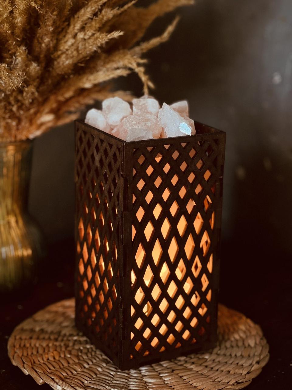 Соляна лампа з гімалайської солі “Корзина №1” 2,5 кг, фото 1