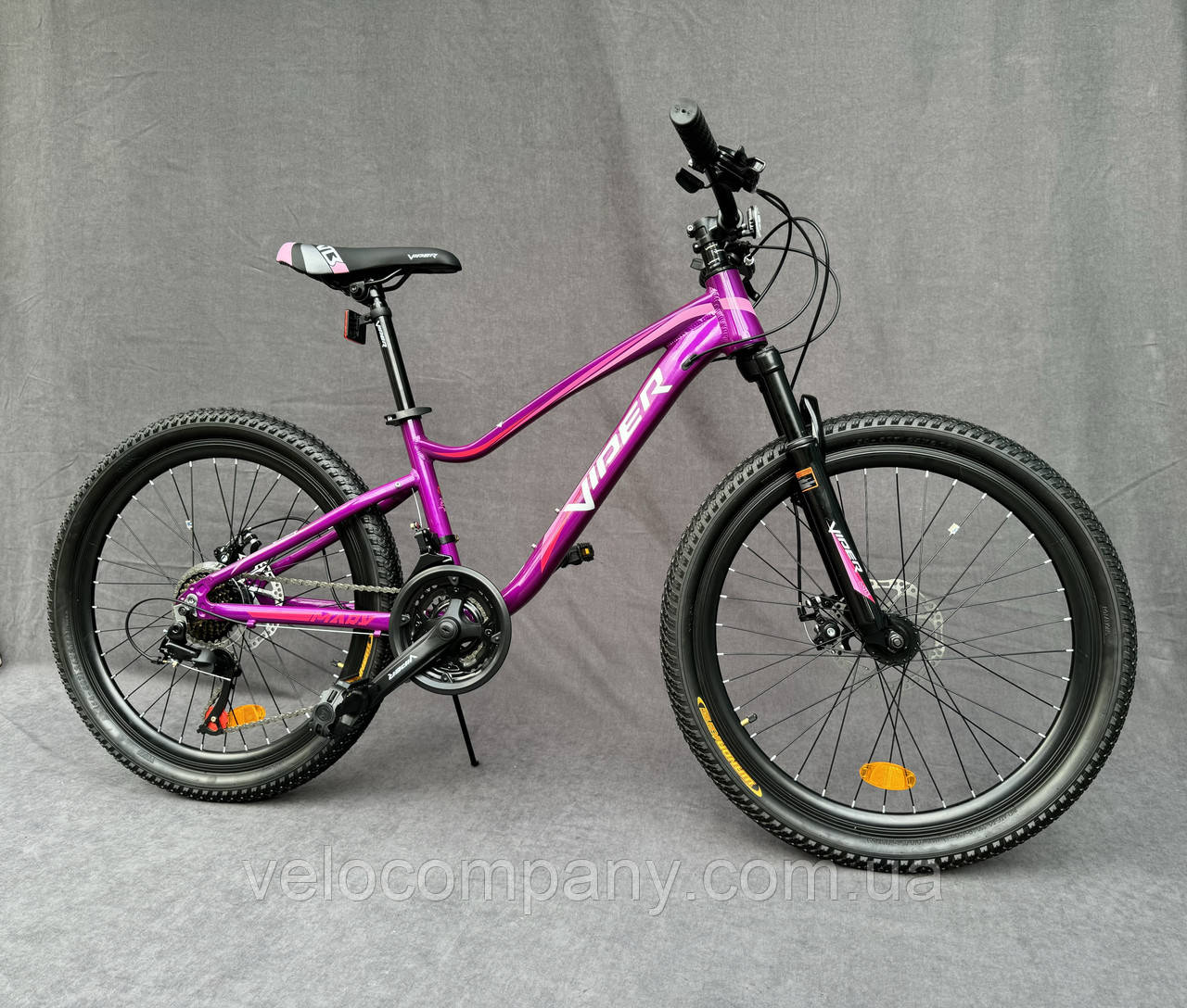 Підлітковий гірський велосипед Viper Mary P06 Al 24" рама 13 фіолетовий, фото 1