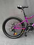 Підлітковий гірський велосипед Viper Mary P06 Al 24" рама 13 фіолетовий, фото 5