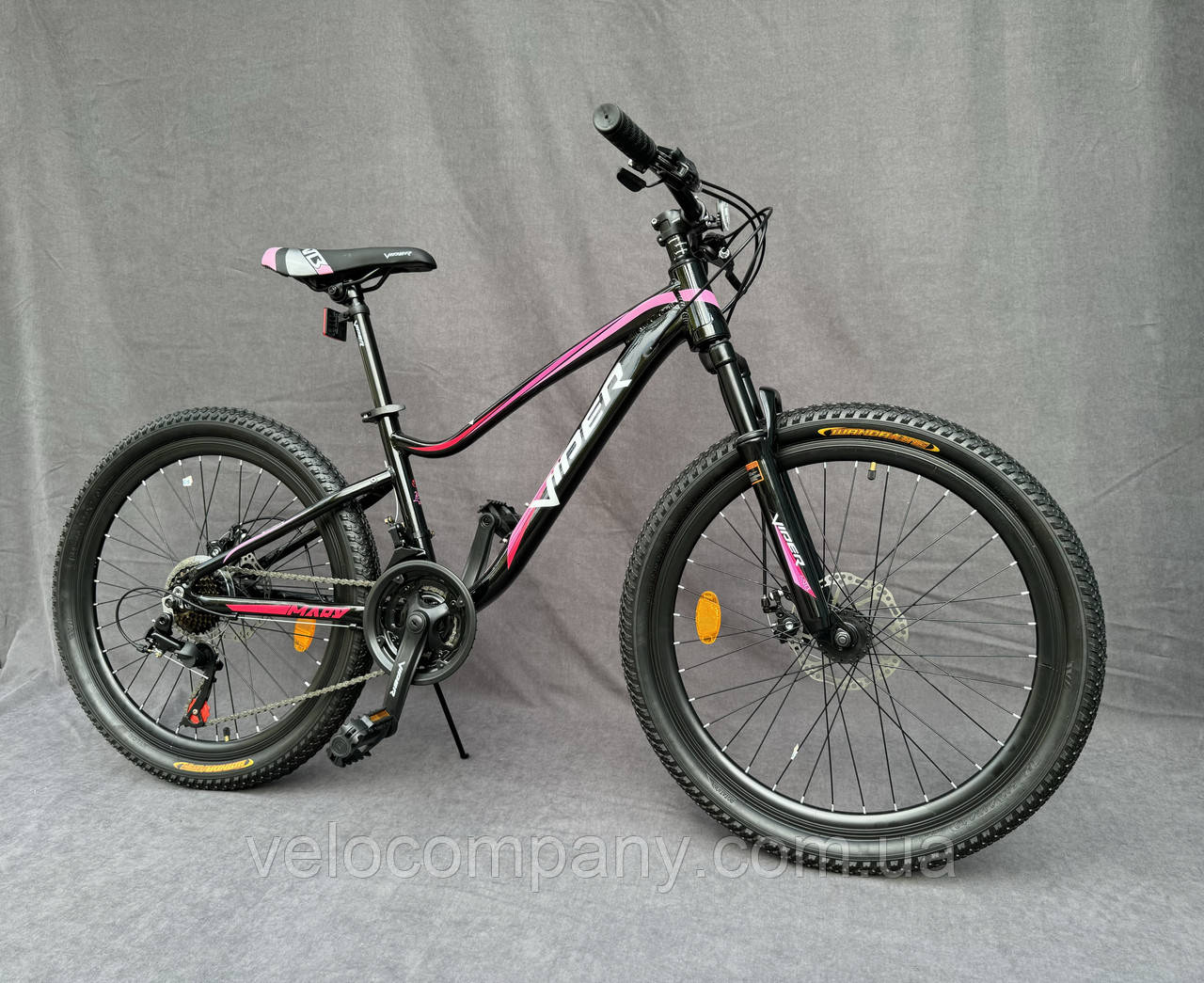 Підлітковий гірський велосипед Viper Mary P06 Al 24" рама 13 чорний, фото 1