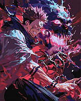 Картина за номерами 40×50 см Kontur. Аніме Магічна битва. Сукуна DS0632