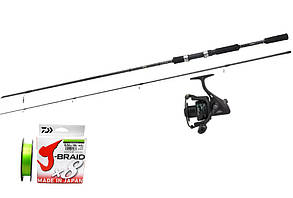 Набір на хижака (Спиннинг Shimano FX XT 270M 2.70m 10-30g + Котушка Ryobi Ecusima 2000)