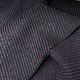 Італійська пальтова тканина діагональ колір баклажан, фото 8