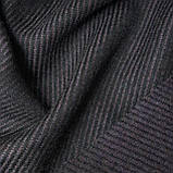 Італійська пальтова тканина діагональ колір баклажан, фото 5