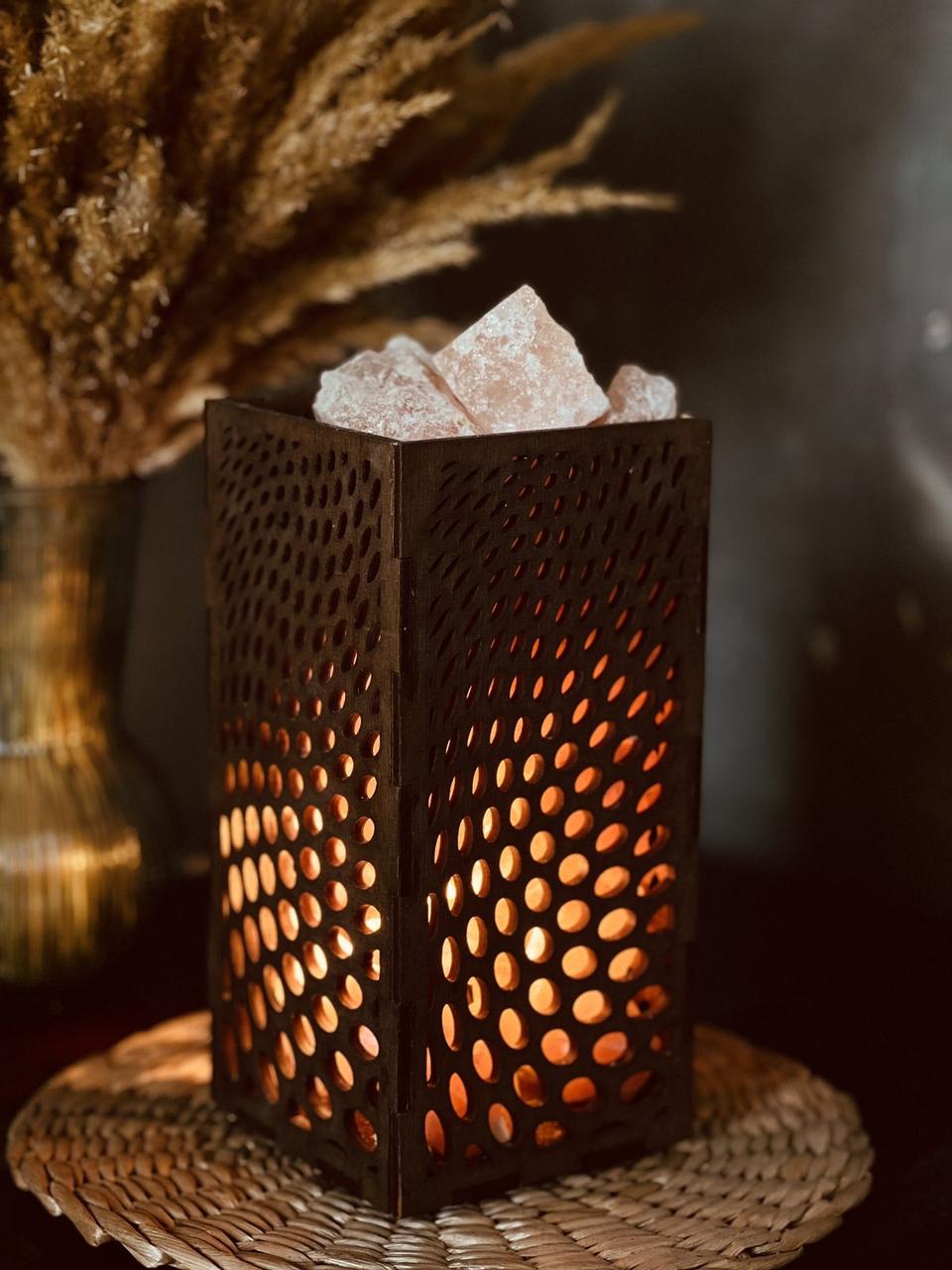 Соляна лампа з гімалайської солі "Кошик № 8" 2,5 кг, фото 1