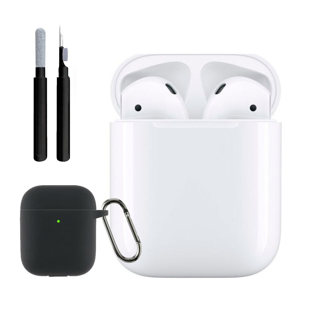 Навушники бездротові AirPods 2 + клінер для чищення навушників + захисний чохол